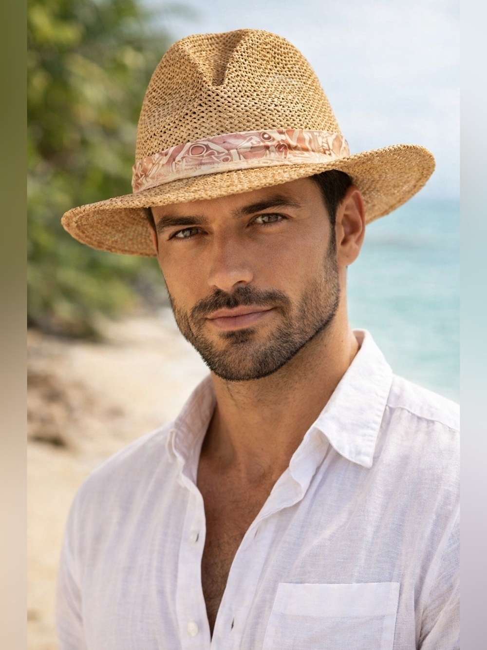 DORFMAN PACIFIC Co Derby Golf Beach Natural Fiber Straw Hat Size L/XL Panama